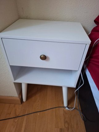 2 Mesitas de Noche Blancas