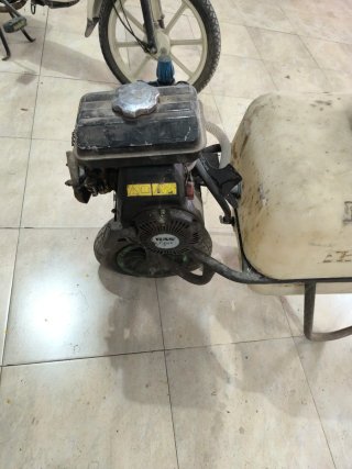 Carretilla fumigadora para huerto