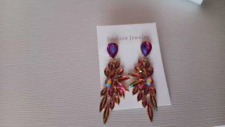 Pendientes fiesta rosa fucsia