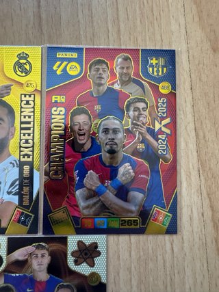 Lote 3 cromos Adrenalyn Balón de Oro 2025-26