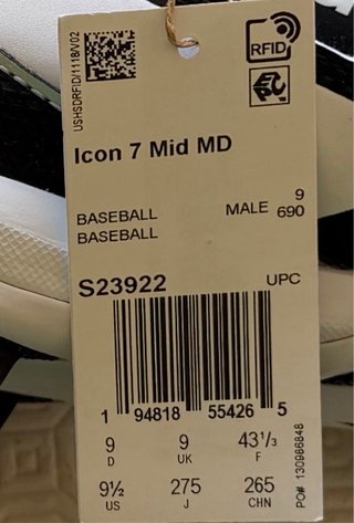 Adidas Icon 7 Mid MD Baseball