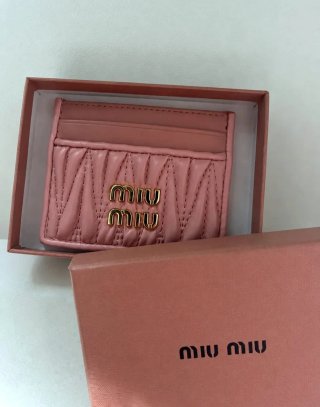 Miu Miu Cartera Pink & Gold