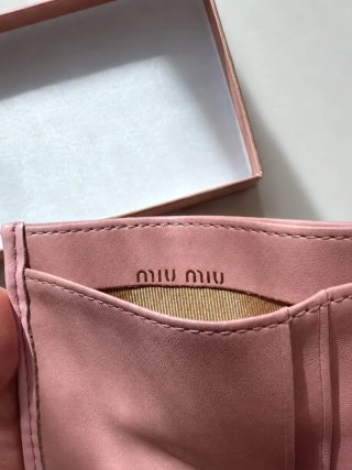 Miu Miu Cartera Pink & Gold