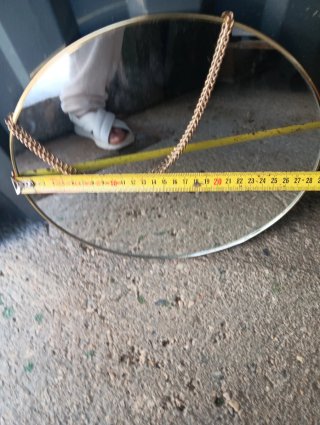 Set di 3 Specchi Rotondi Dorato