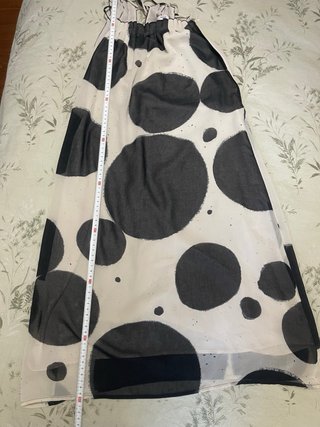 Vestido Verano Beige y Negro Talla S