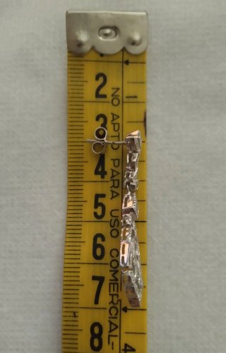 Pendientes largos plata con circonitas