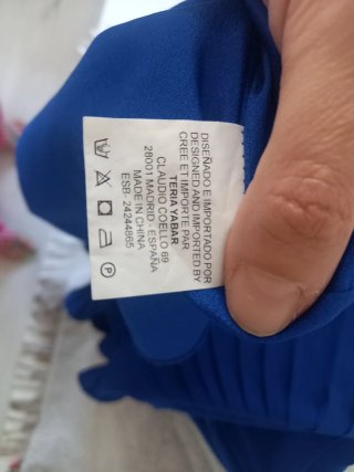 Vestido Teria Yabar Azul Klein talla XL