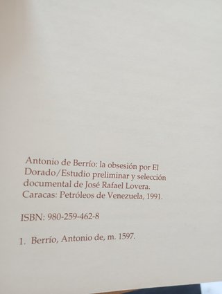 'Antonio de Berrio obsesión por El Dorado' (PDVSA)