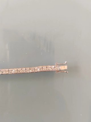 Pulsera de plata con circonitas
