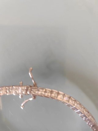 Pulsera de plata con circonitas