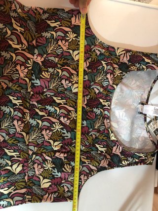 Vestido estampado hojas talla XL