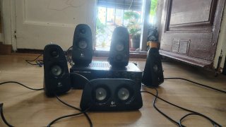 Altavoces Logitech + Amplificador Fonestar