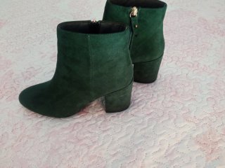 Botines verdes tacon mujer talla 39