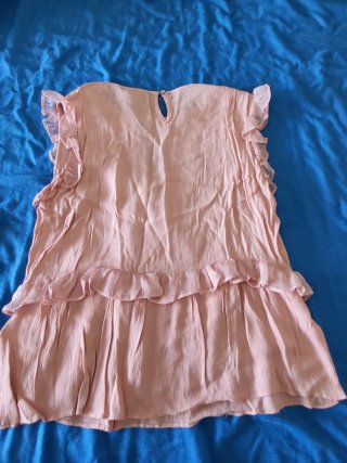 Camiseta rosa Trucco Talla M volantes