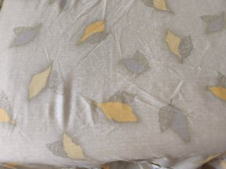 Dos colchas verano hojas verde y amarillo medidas