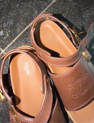 Sandalias Celine Piel Romanas Talla 35