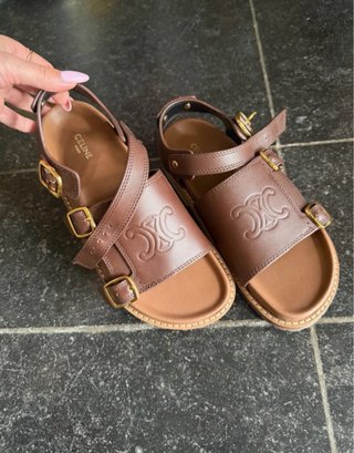 Sandalias Celine Piel Romanas Talla 35