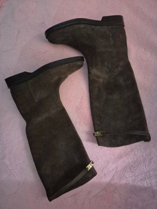 Botas altas Massimo Dutti piel