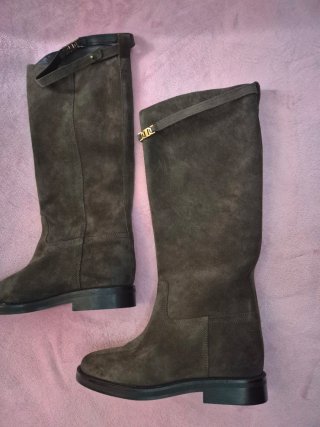Botas altas Massimo Dutti piel