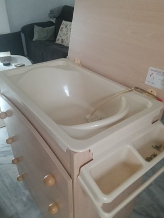 Bañera cambiador bebé