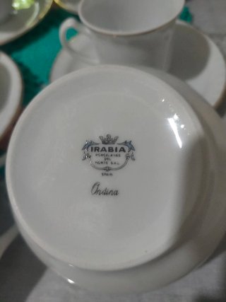 Juego de té/café Irabia porcelana vintage