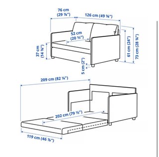 Sofá Cama Gris Claro