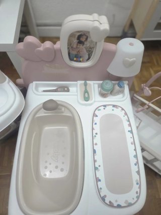 Cambiador y bañera para bebés Smoby