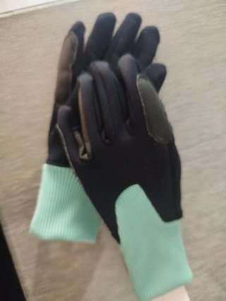 Guantes Decathlon Negro/Verde Talla 4-6 años