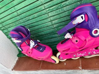 Patines con bolso de trasporte más protecciónes