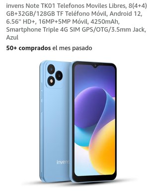 invens Note TK01 128GB Azul