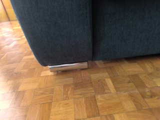 Sofá cama 3 plazas extensible azul