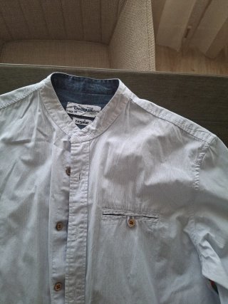 Camisa  azul para hombre