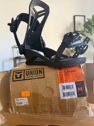 Fijación Snowboard Union Flite Pro Black Size M