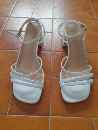 Sandalias Mari Paz Tacon Blanco