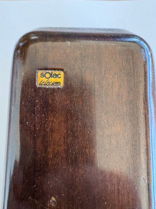 Teléfono antiguo iimtacion de madera