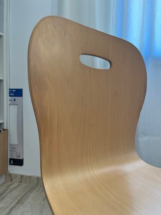 Silla de escritorio madera regulable