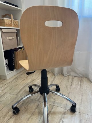 Silla de escritorio madera regulable