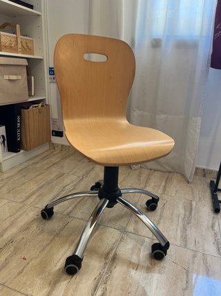 Silla de escritorio madera regulable