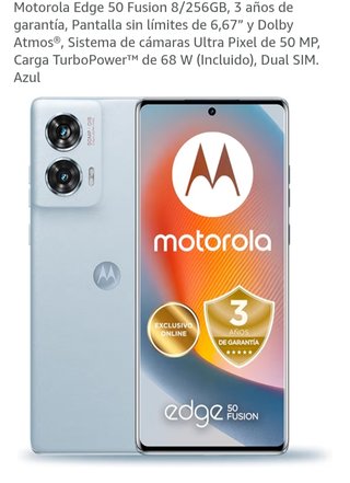 Motorola Edge 50 Fusion 8/256GB Azul