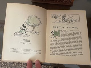 MINI Y EL PATO MOBY WALT DISNEY ORIGINAL  1934