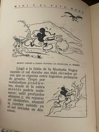 MINI Y EL PATO MOBY WALT DISNEY ORIGINAL  1934