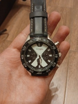Reloj Giovanni Hombre Negro y Plateado