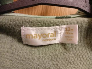 Chaqueta Mayoral verde con capucha