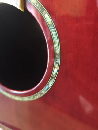 Guitarra Ovation Roja Electroacústica