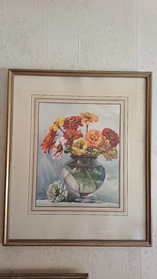 Quadri di fiori ad acquerello