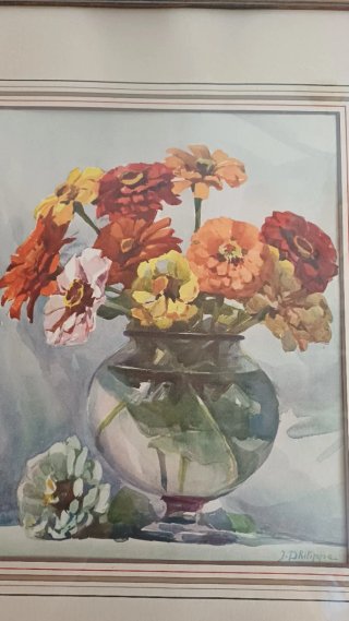 Quadri di fiori ad acquerello