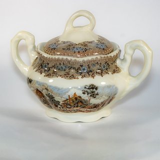 Vajilla juego de té la Cartuja de Sevilla original