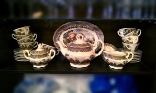 Vajilla juego de té la Cartuja de Sevilla original