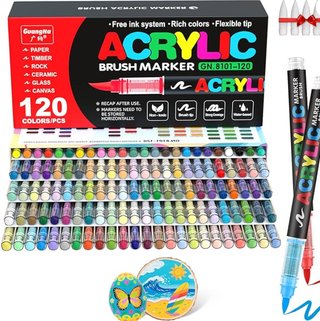 120 Rotuladores Acrílicos Colores Surtidos