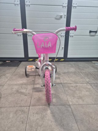 Bicicleta infantil niña rosa y blanca